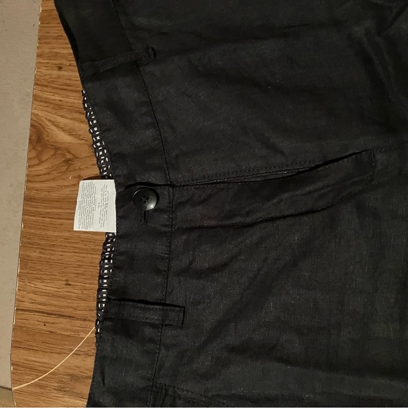 Olsen navy linen pants size 4. - Picture 2 of 6